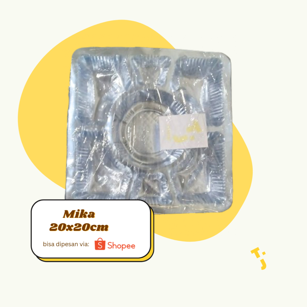 TJ Plastik Mika Nasi Box 20x20cm