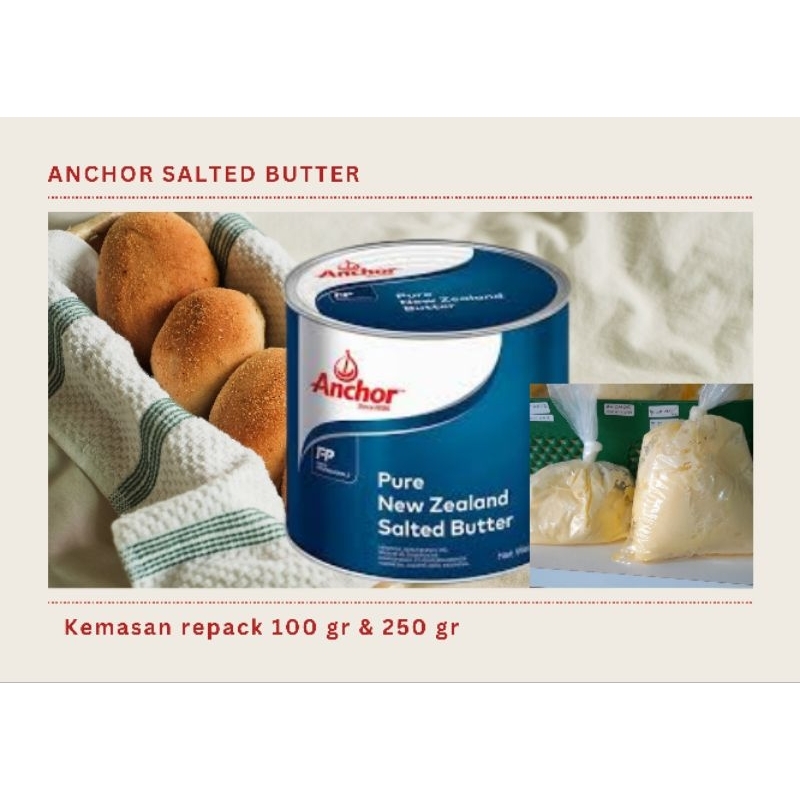 

anchor butter salted kemasan repack 100 dan 250 gram