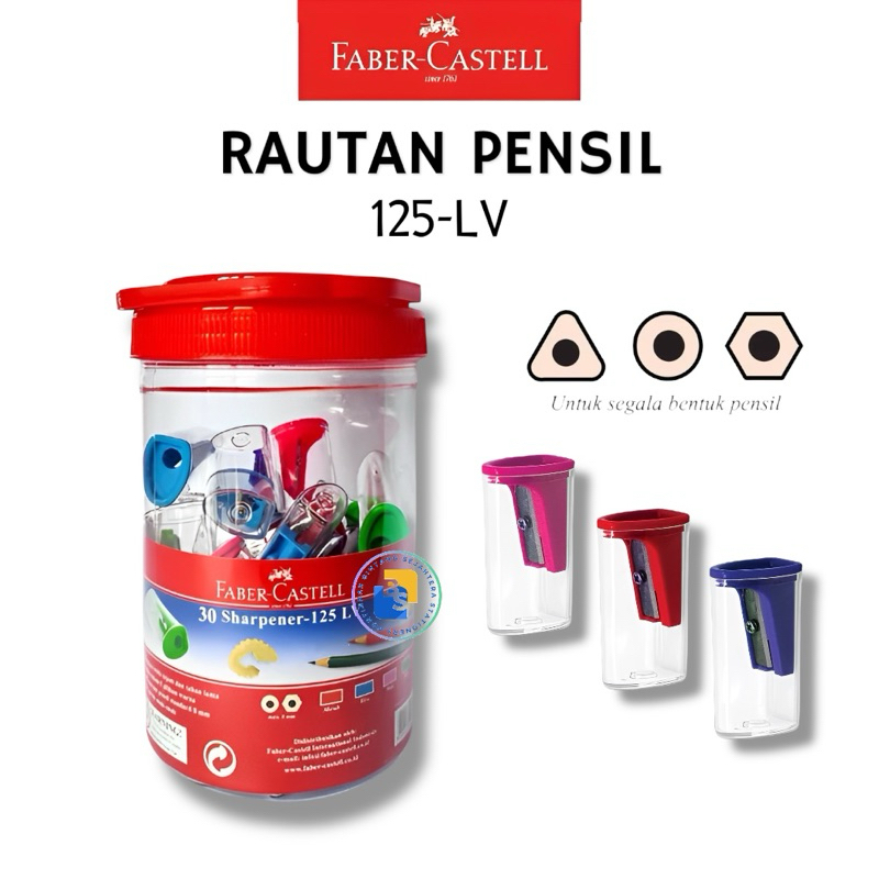 

1 Pcs - Faber Castell Sharpener Rautan Serutan 125 LV