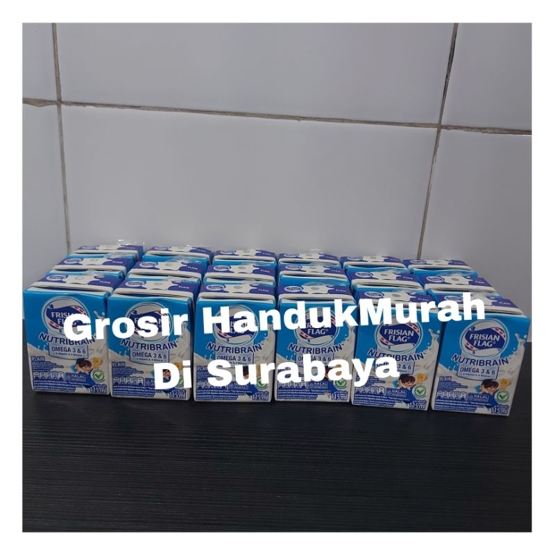 

Paket Murah Susu Cair UHT Frisian Flag Full Cream Milk 115ml x 18 Pcs.READY SIAP KIRIM.EXP 2025