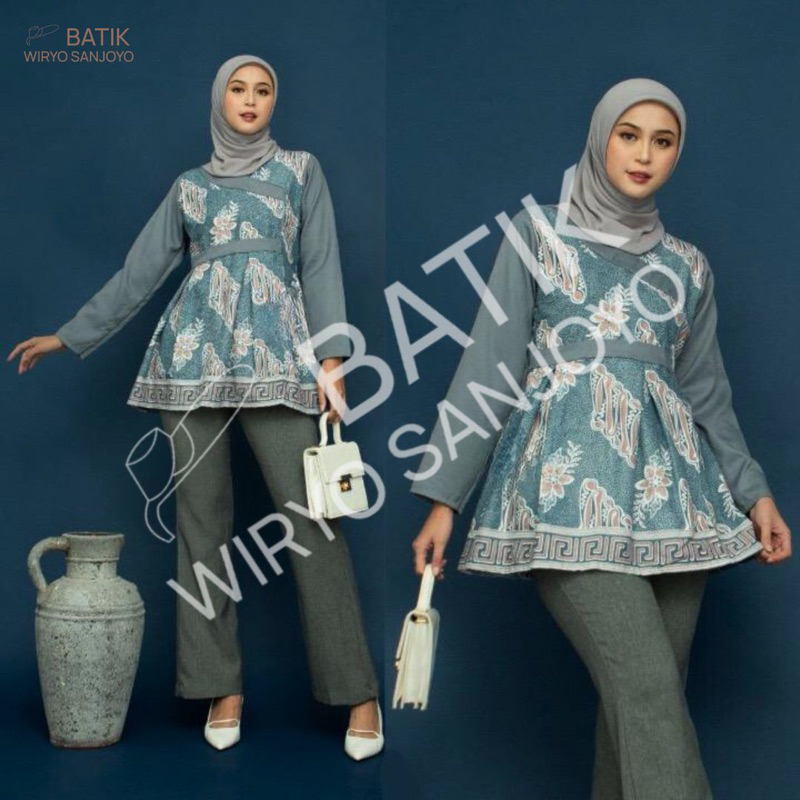 BLOUSE KEMBANG SENO | BLOUSE WANITA | BLOUSE MOTIF BATIK | BAJU WANITA | ATASAN WANITA | BATIK WANIT