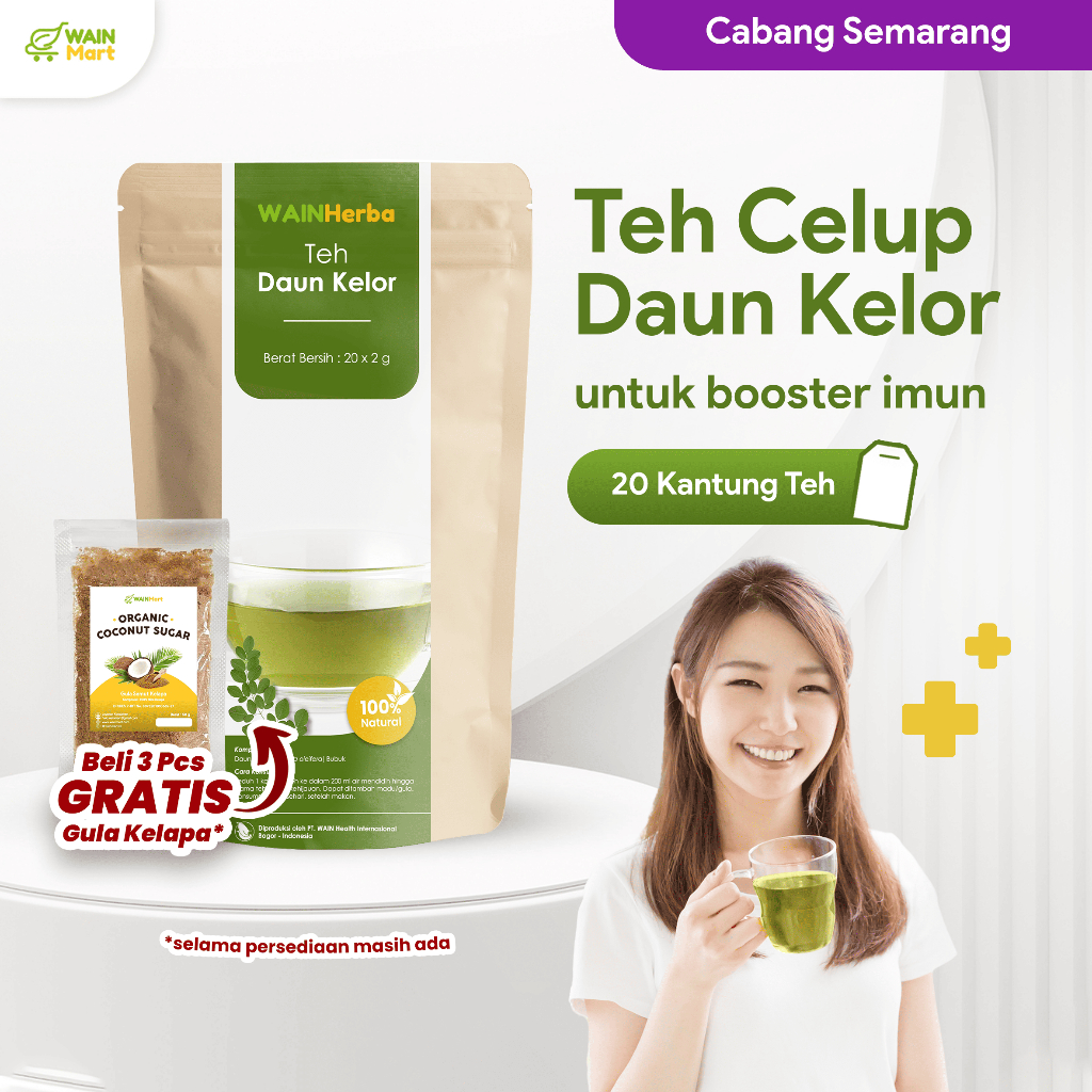 

TEH CELUP DAUN KELOR : 100% Organik Anti-Kanker, Diabetes, Tingkatkan Imunitas Kekebalan Tubuh Teh