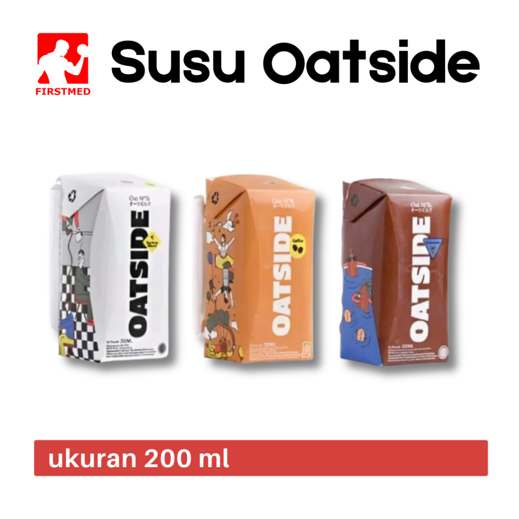 

Susu OATSIDE Milk 200ml Coklat | Chocolate | Susu Kotak Oat side Barista Blend | Oat MIlk Mini Straw