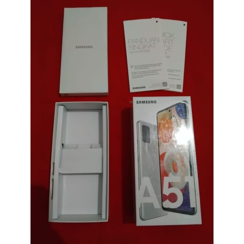 dus box samsung galaxy a51 original 100% copotan sein lengkap manual book