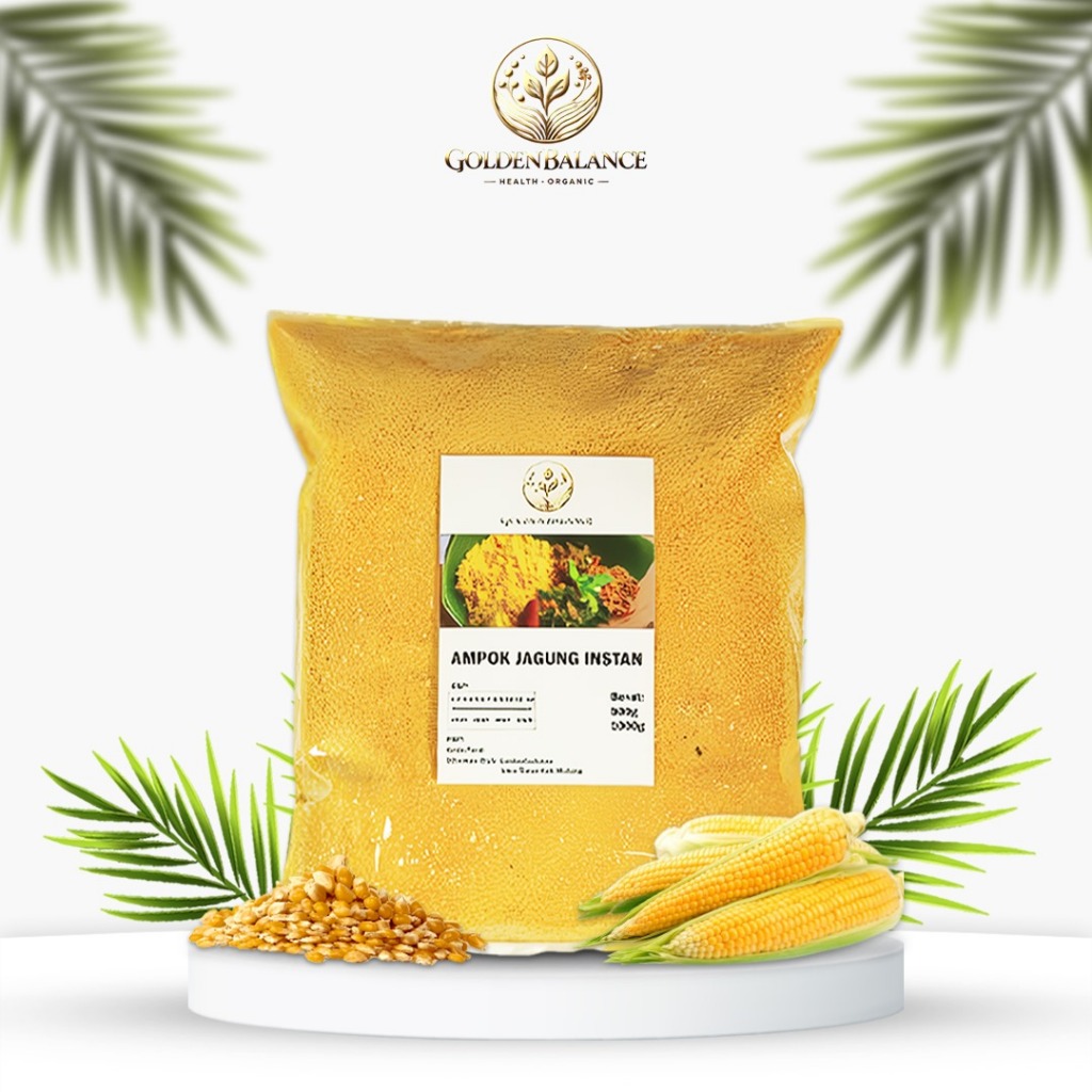 

Golden Balance - Nasi Ampok Jagung Instan 500gr / 1kg Untuk Kesehatan Diabetes Anemia Diet