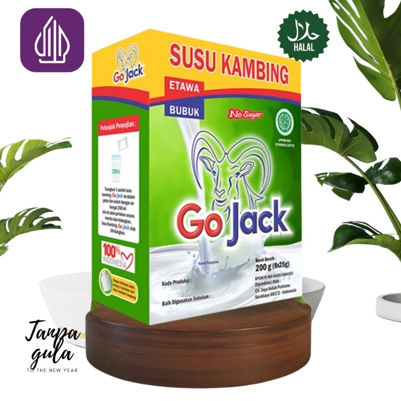 

Susu kambing etawa Go Jack 200gr Tanpa gula baik untuk penderita diabetes