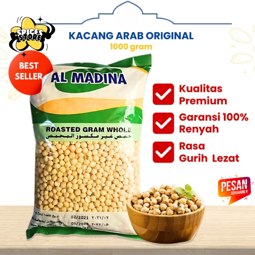 

SPICES STORE - KACANG ARAB 1 KG RENYAH GURIH KHAS OLEH-OLEH HAJI MURAH
