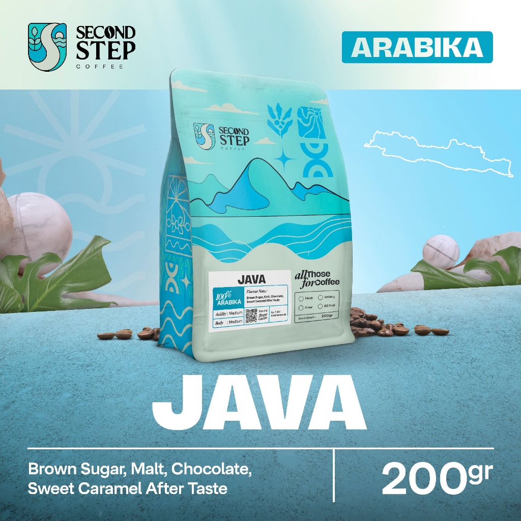 

Biji Kopi Bubuk Arabika Jawa Java Arabica Coffee Beans 200 Gram Coffe