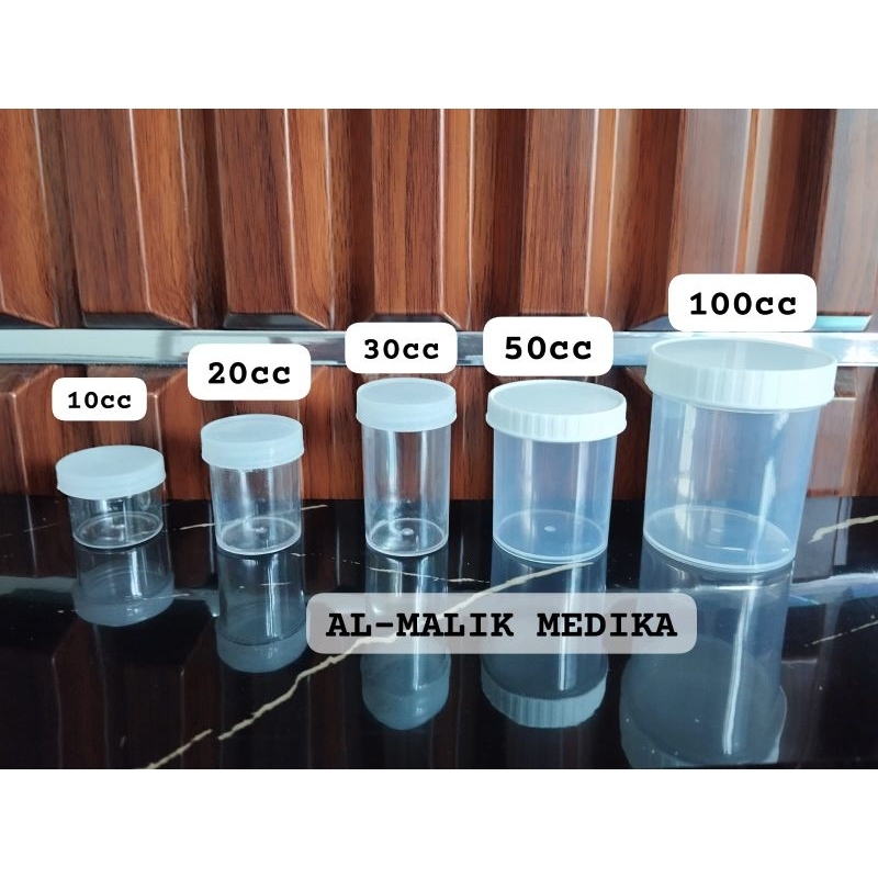 Pot urin pot salep 10cc, 20cc, 30cc, 50cc, 100cc