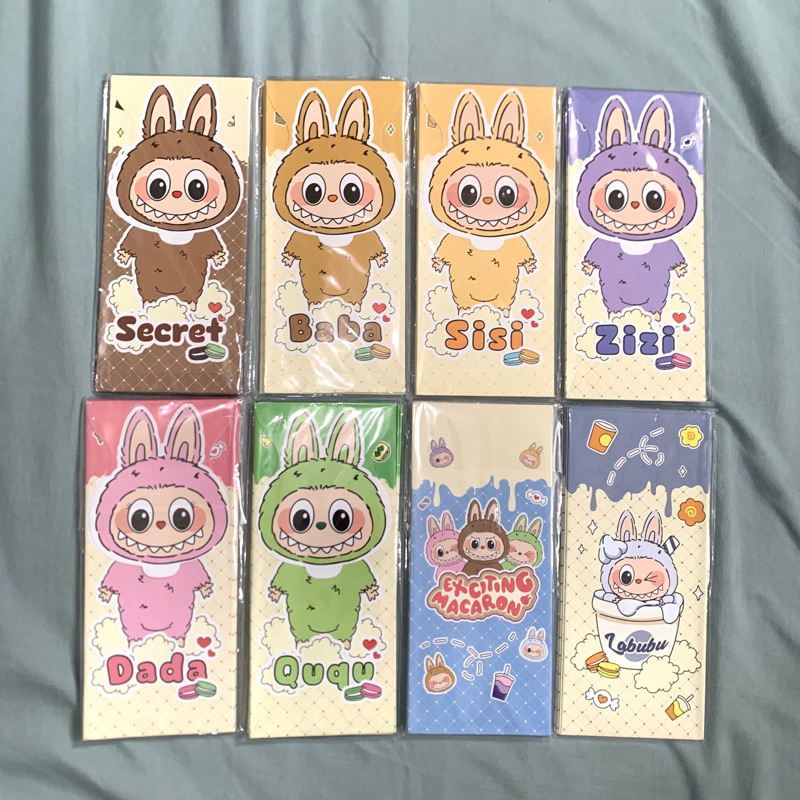 

[Hyde] AMPLOP ANGPAO LEBARAN JUMBO PREMIUM MOTIF LABUBU SERIES | 1 Pack isi 5 Pcs