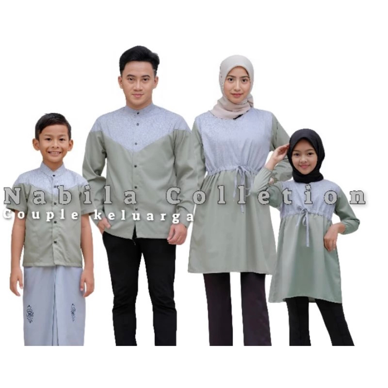Baju Couple Keluarga Motif Terbaru Keren Koko Jumbo Kombinasi Couple Keluarga Baju Muslim