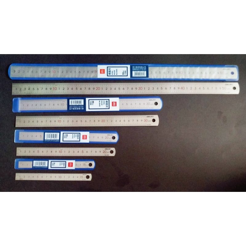 

DELI Penggaris Besi Stainless steel 15 cm - 50 cm