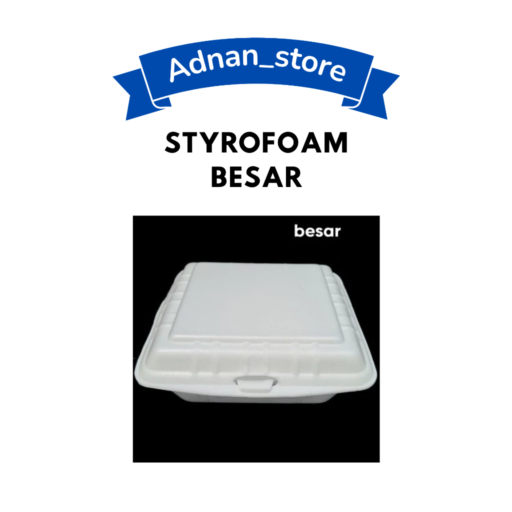 STYROFOAM NASI BESAR/BOX GEPREK/FOAM NASI ISI 10