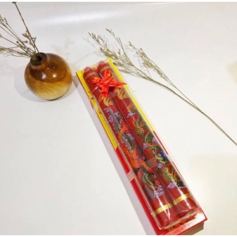 lilin / lilin merah / lilin sangjit / lilin naga ( isi 2 pcs )