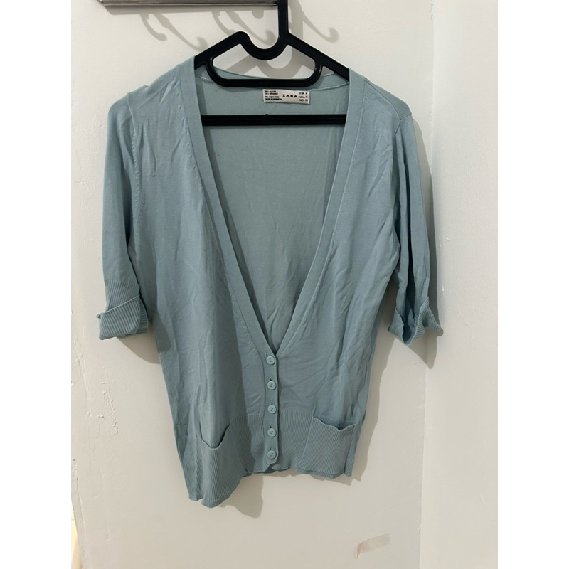 Preloved ZARA Cardigan | Cardigan Wanita | Atasan Wanita Lengan Pendek | Cardigan Lengan Pendek