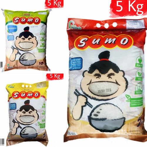 

Beras Sumo Premium Hijau 5KG - Beras Sumo Merah Fortifikasi 5KG - Beras 5KG