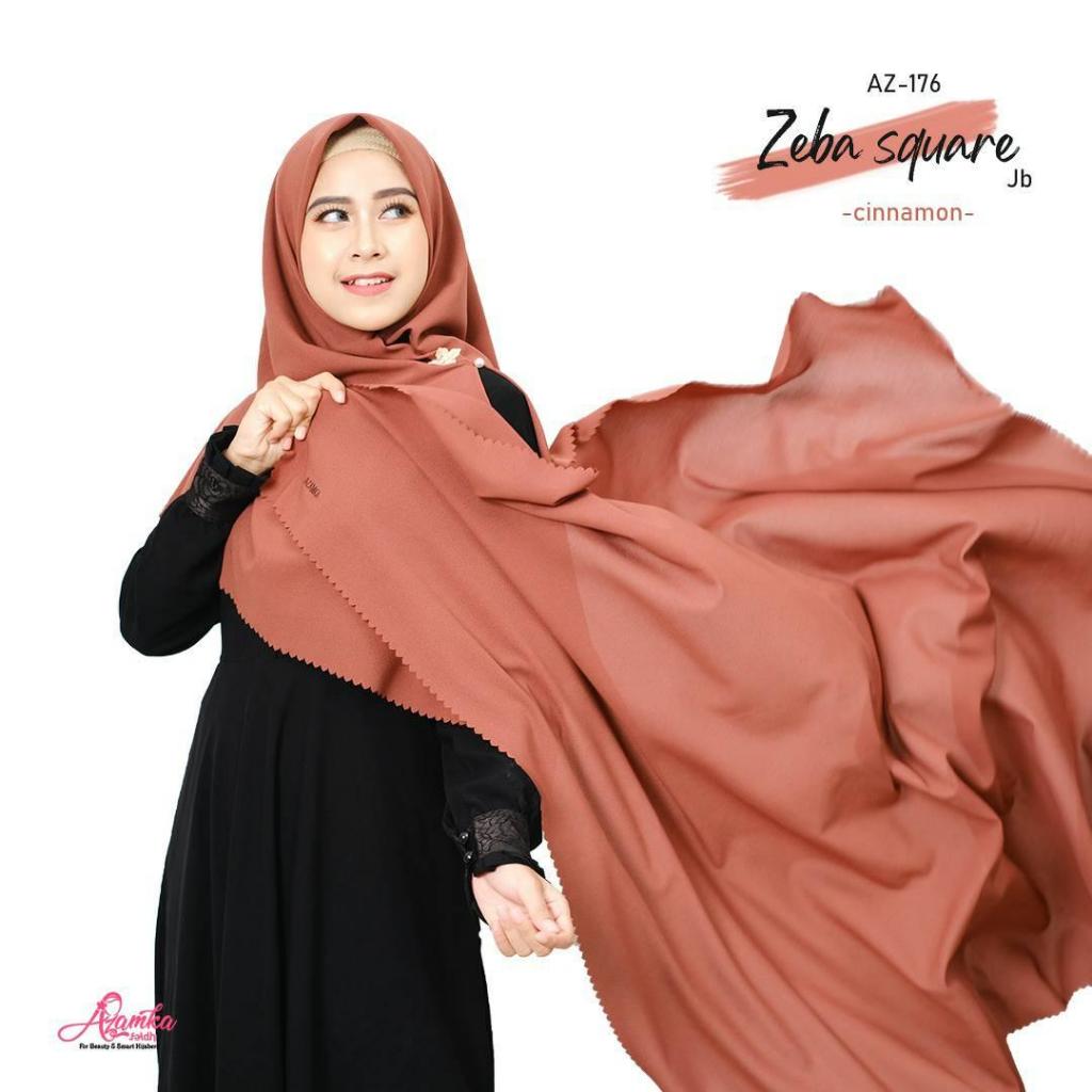 Baru Azamka Hijab Segiempat Azamka Zeba Standar Kerudung Segi empat Standar Voal Polos Premium