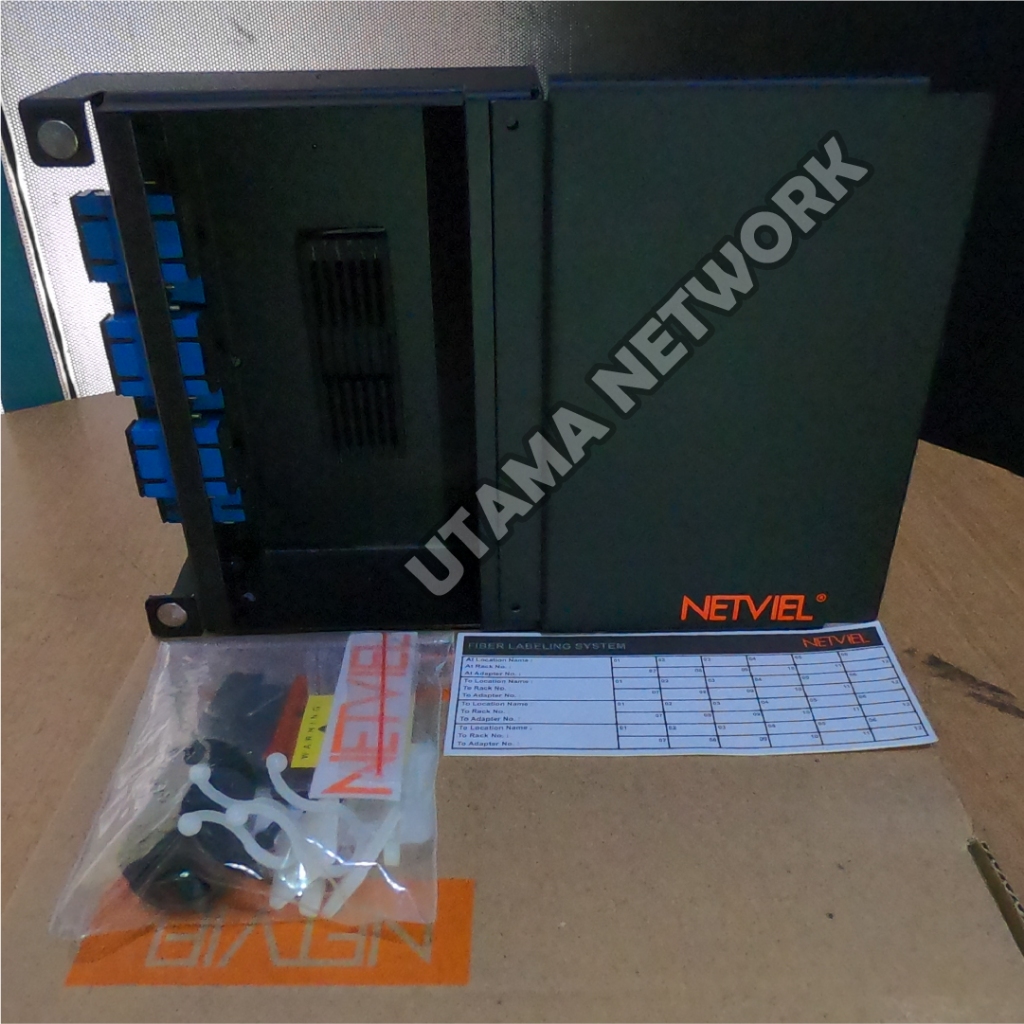 NETVIEL OTB INDIBOX DINRAIL SC 4 port - 12 port Singlemode