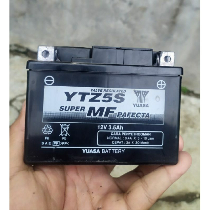 AKI YUASA YTZ5S bekas copotan bawaan motor cocok untuk bahan