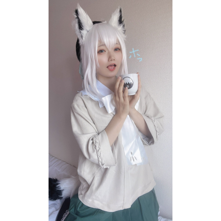 Kostum Vtuber hololive Shirakami Fubuki Casual Outfit