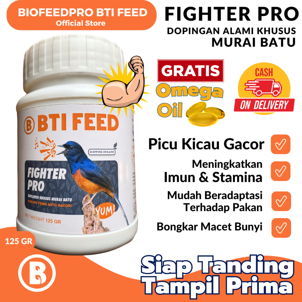 FIGHTER PRO | 125 GR | DOPPING MURAI GACOR FULL NGEROLL, STAMINA KUAT, SOLUSI MENANG GANTANGAN | By 