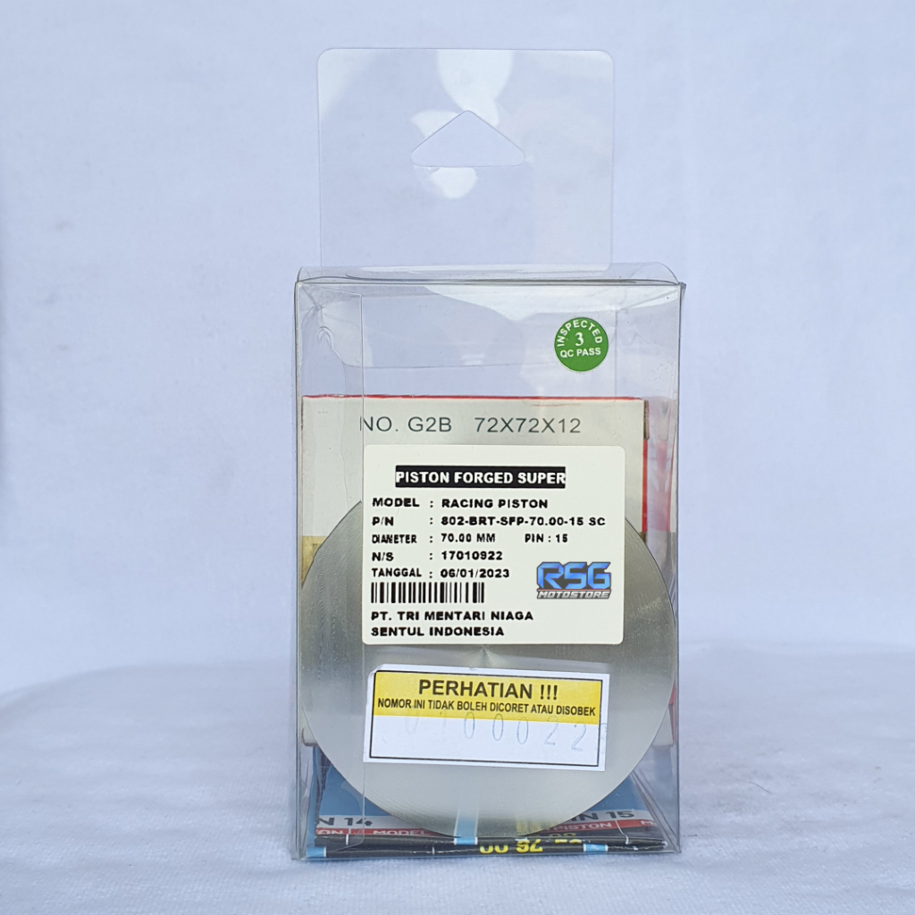 SUPER FORGED PISTON BRT 70.00 PIN 15 CEBOL