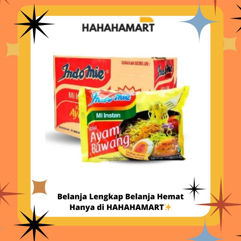 

✨️hahahamart_sby✨️ INDOMIE AYAM BAWANG || MIE KUAH || HARGA KARTON ISI (40 PCS)
