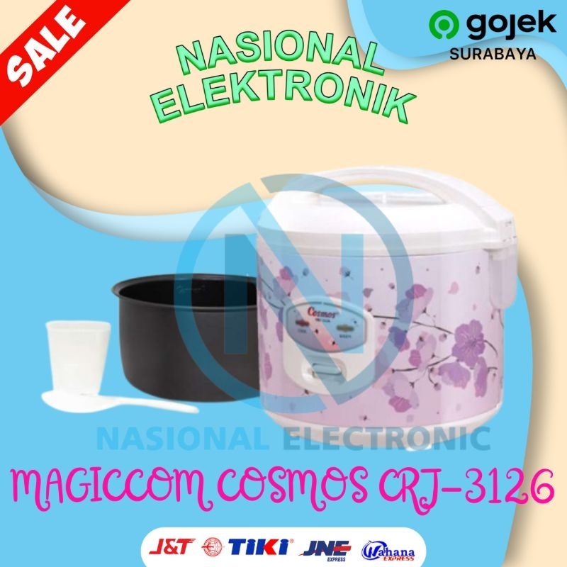 MAGICCOM COSMOS CRJ-3126/PENANAK NASI COSMOS CRJ3126/PENGHANGAT NASI COSMOS CRJ 3126 PENANAK NASI