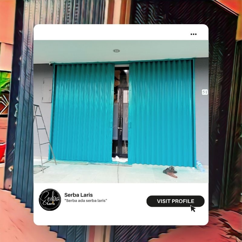 folding gate rolling door untuk pintu garasi atau pintu toko