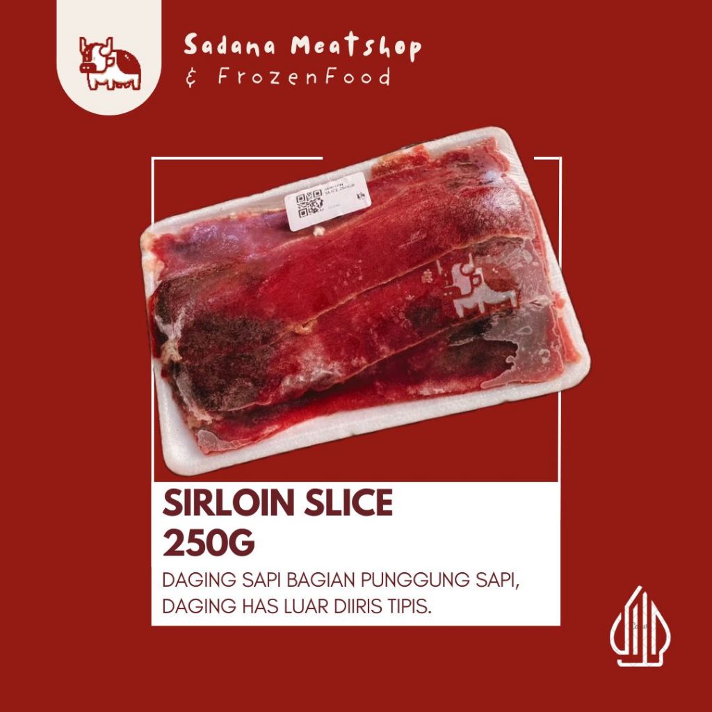 

Sirloin Slice 250gr | Daging Sapi Slice Rendah Lemak 250gr, 500gr, & 1000g