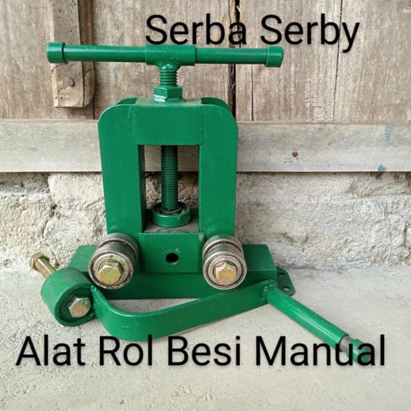 alat roll besi dan plat strip manual 2 lubang