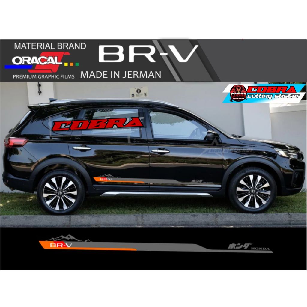 STICKER STIKER MOBIL HONDA BRV CUTTING STICKER VARIASI LIST BODY SAMPING MOBIL BRV