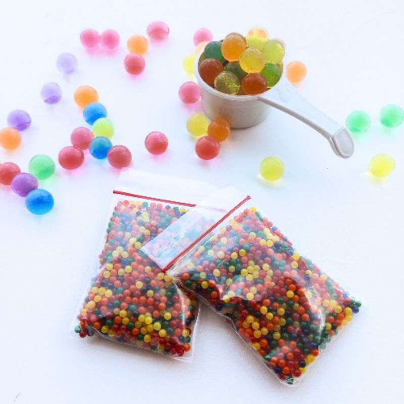 Water Beads Mainan Sensori Montessori Hydrogel Warna Warni