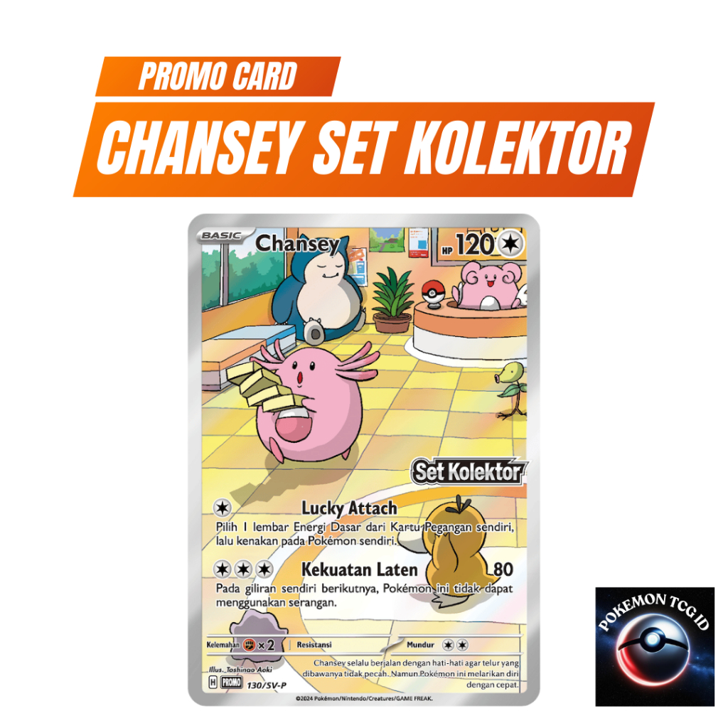 Chansey Promo 130/SV-P Set Kolektor Pokemon TCG Indonesia