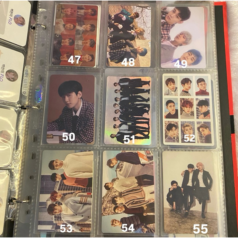 [COD] PHOTOCARD PC BAEKHYUN CHANYEOL KAI SEHUN SUHO D.O. CHEN XIUMIN LAY EXO