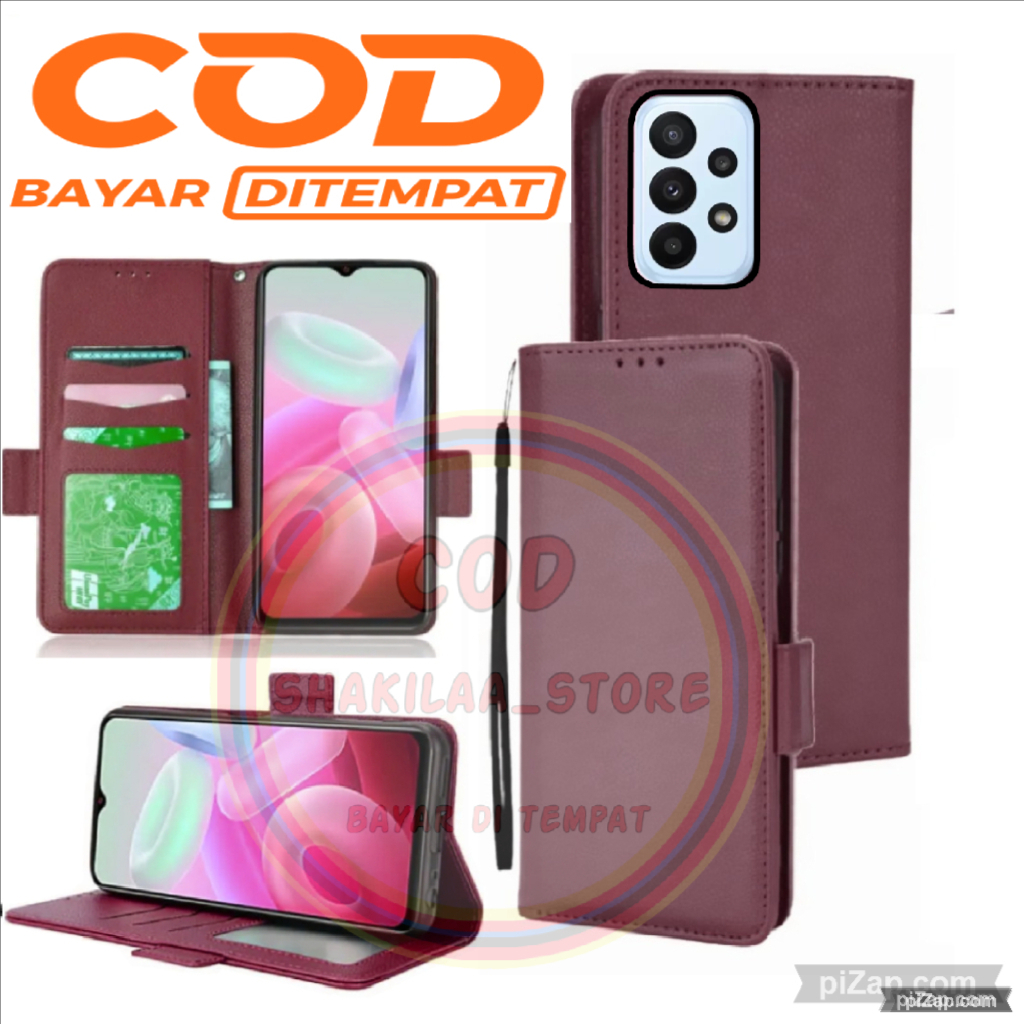 CASE HP SAMSUNG GALAXY A52 - CASING DOMPET-FLIP COVER LEATHER-SARUNG HP