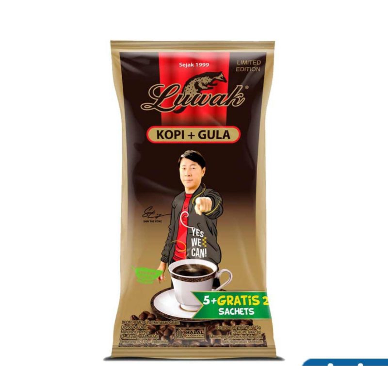 

LUWAK KOPI HITAM PLUS GULA ISI 7 SASET