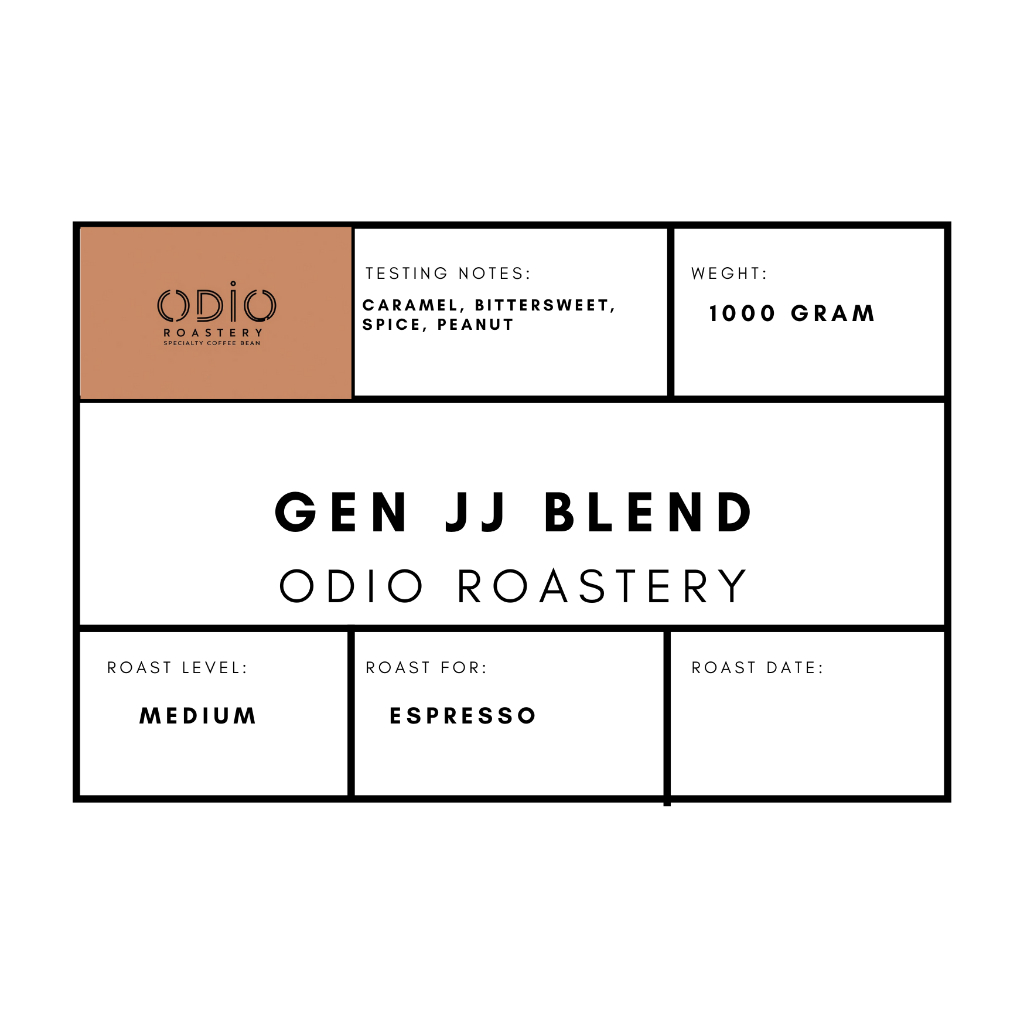 

Biji Kopi Gen JJ Blend ( 50 Arabica : 50 Robusta ) 1kg