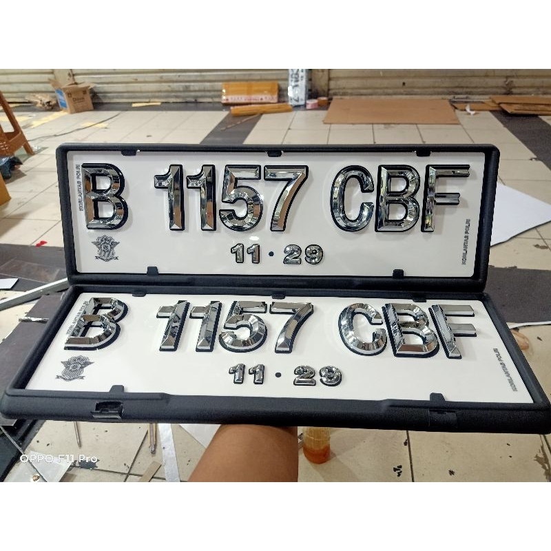 FLAT HURUF TIMBUL MOBIL / CHROME TIMBUL SEGILIMA