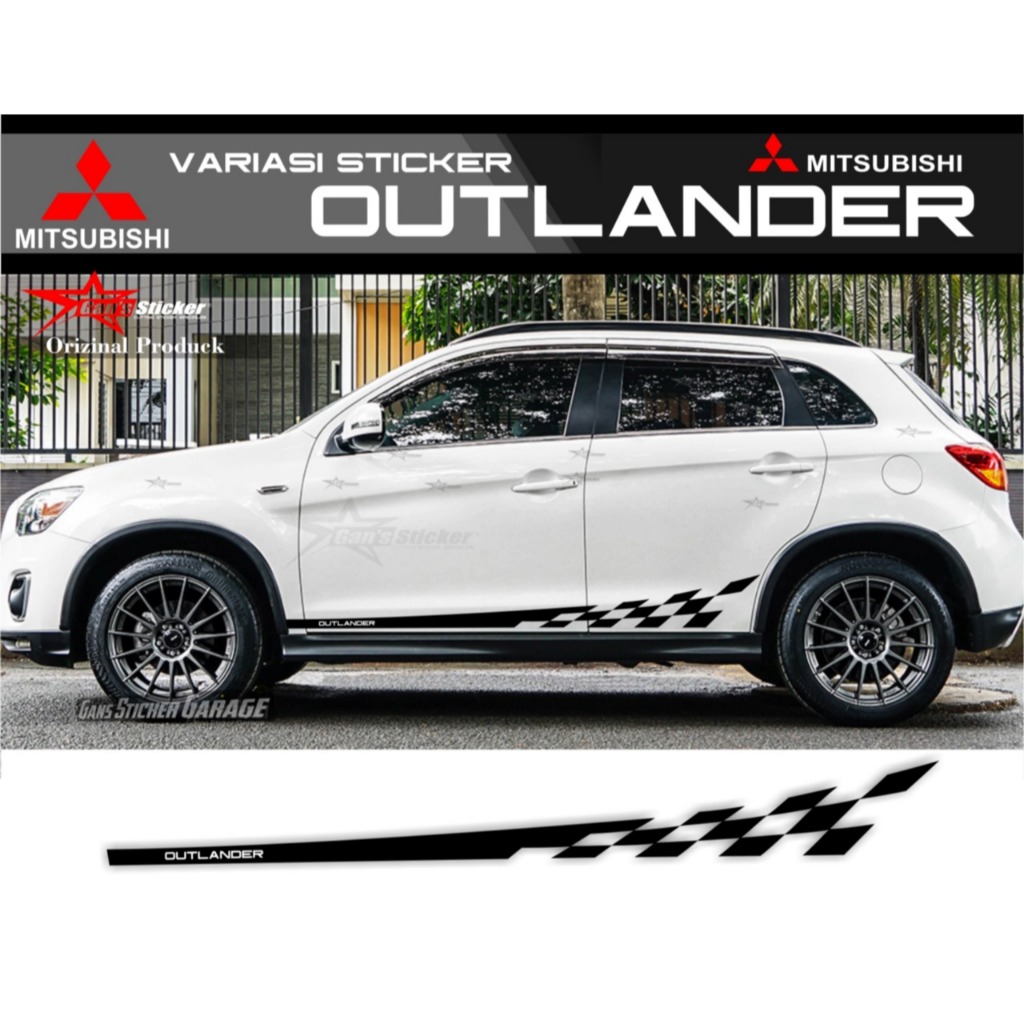 Sticker Mitsubishi Outlander sticker variasi mitsubishi outlander aksesoris mitsubishi outlander