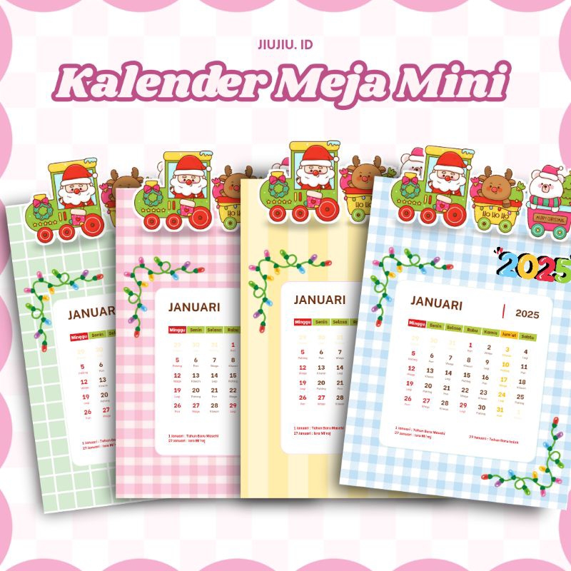 

JiuJiu. id | Kalender Mini Meja - Tema Natal - BISA CUSTOM - SOVENIR