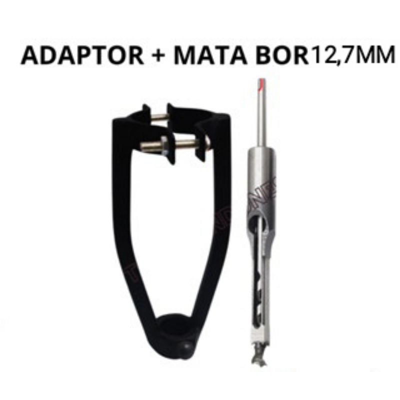 penjepit + mata bor bobok kayu persegi 12,7MM