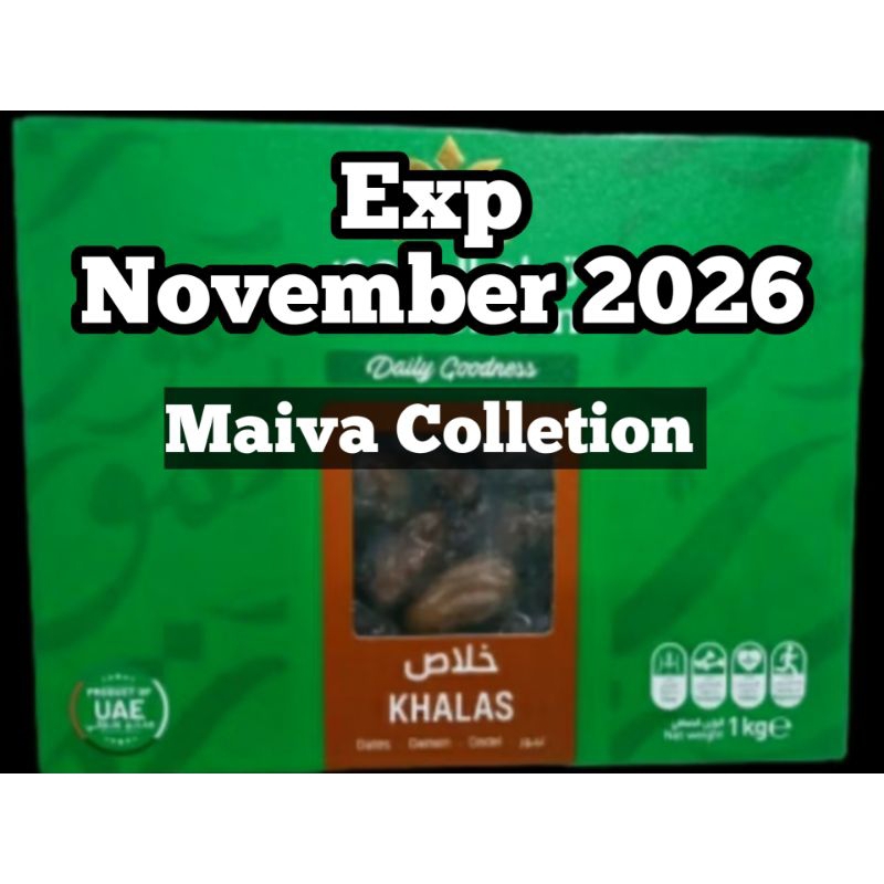 

kurma date crown khalas 1kg/exp November 2026