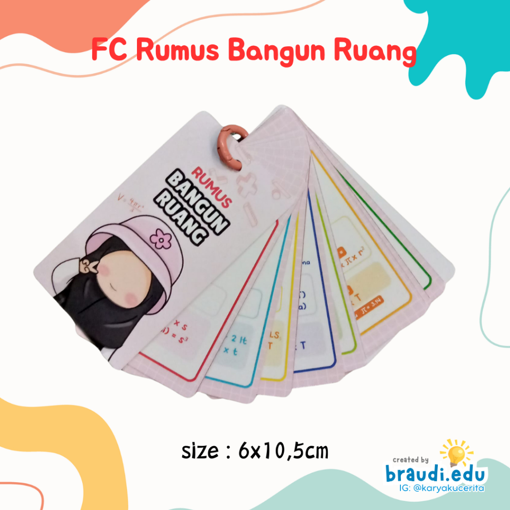 Flash Card Edukasi Rumus Bangun Ruang