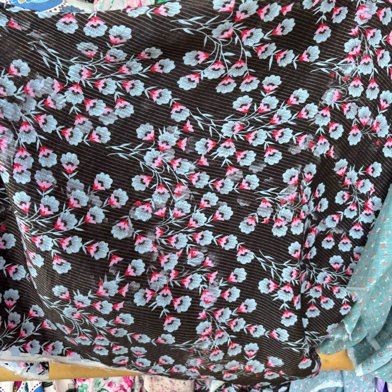 Kain silky Premium Motif - kain katun silky premium motif - kain bahan motif - keyl