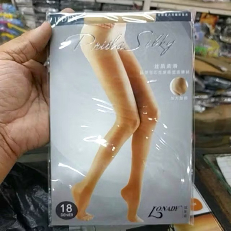 Stocking Celana Stoking Pramugari Nude Pantyhose 18D Priska Silky