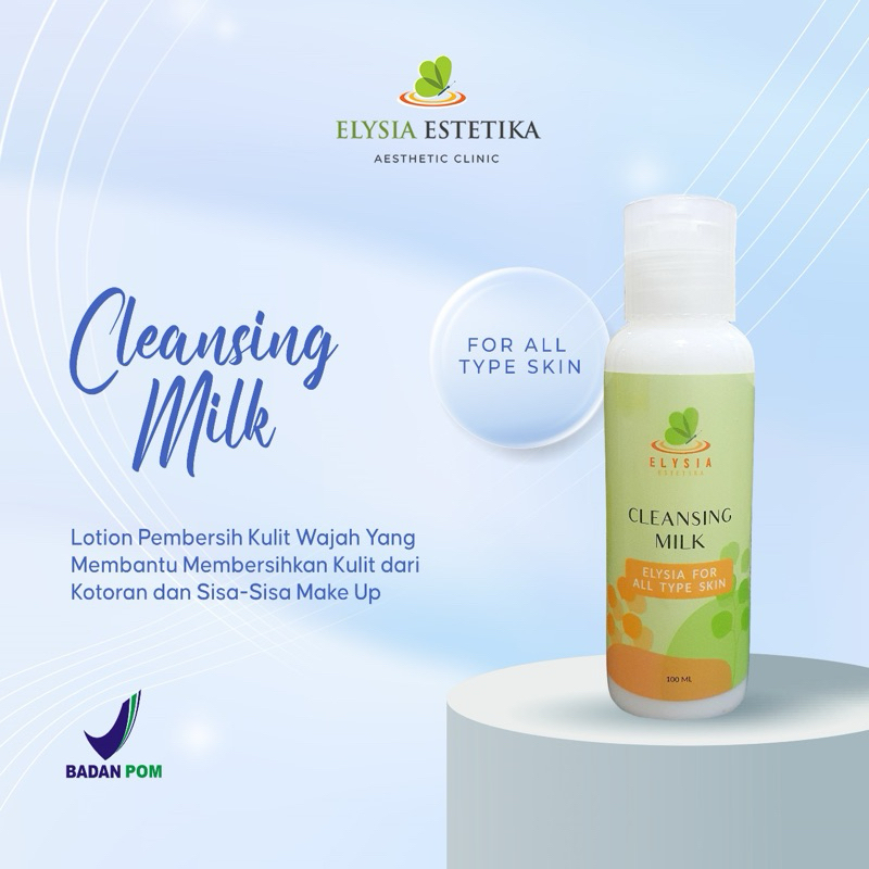 milk cleanser elysia atau cleansing mil elysia atau pembersih make up elysia