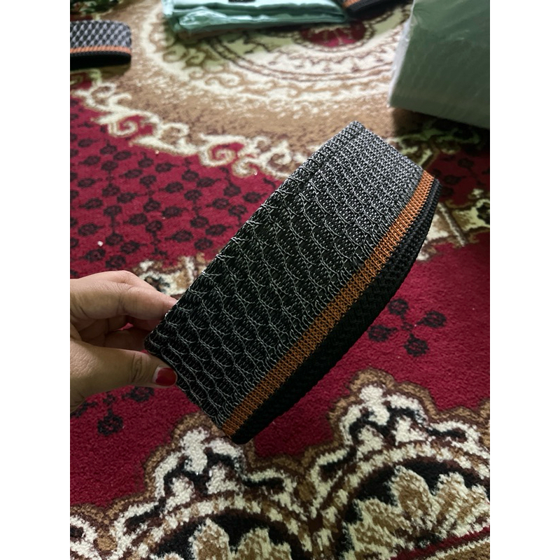 preloved Peci Rajut Songkok Hitam Polos Pria Dewasa seragaman grosir
