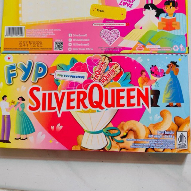 

SILVERQUEEN/per paket isi 2 pcs@55gr exp feb’26