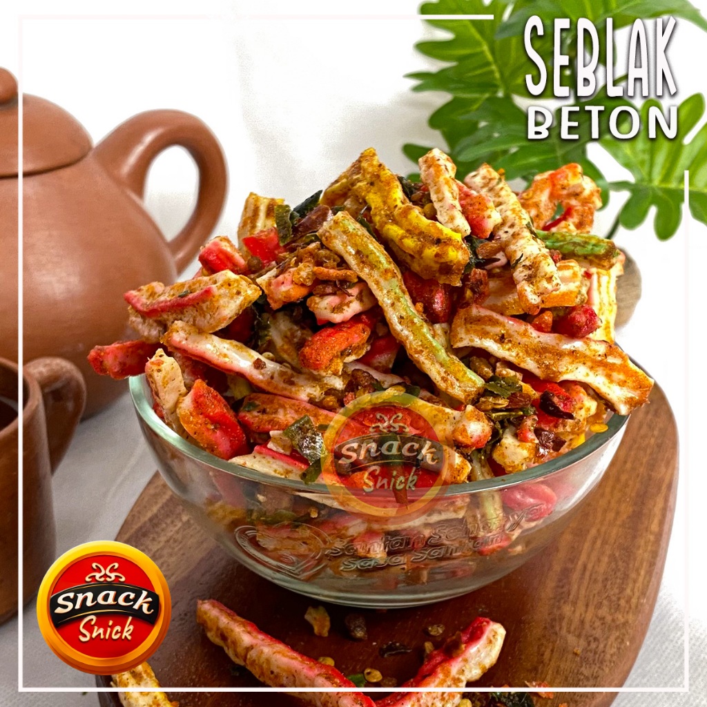 

Kerupuk Seblak Beton Pedas Daun Jeruk 250gr krupuk jaat pedas